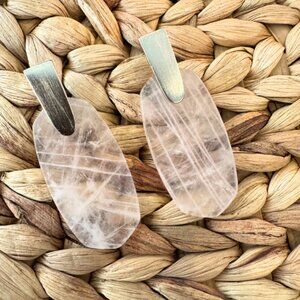 Kendra Scott Aragon Earrings in Gold and Rose Quartz